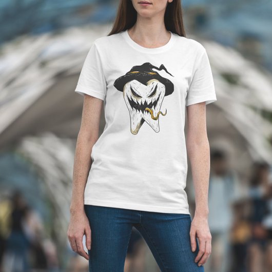 Beängstigend Tooth Halloween T-Shirt