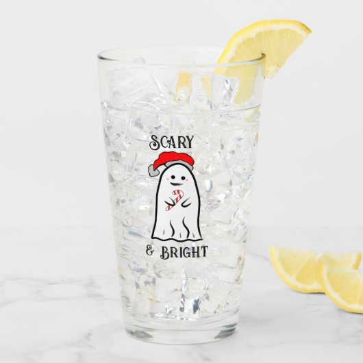 Beängstigend und hell Candy Cane Ghost Glas (Rückseite Ice)