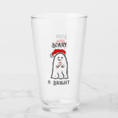 Beängstigend und hell Candy Cane Ghost Glas (Vorderseite)