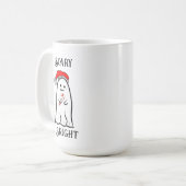 Beängstigend und hell Candy Cane Ghost Kaffeetasse (Vorderseite Links)
