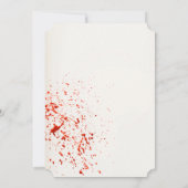 Beängstigend Vampire Bat Wings Skull Halloween-Par Einladung (Rückseite)