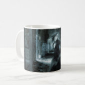 Beängstigend Viktorianischer Girl Ghost in der Hal Kaffeetasse (Vorderseite Links)