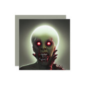 Beängstigend Walking Zombie Halloween Karte (Vorderseite/Rückseite Beispiel)