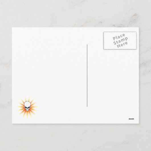 Beängstigend WeihnachtsWeihnachtsWeihnachtsmann Bl Feiertagspostkarte (Rückseite)