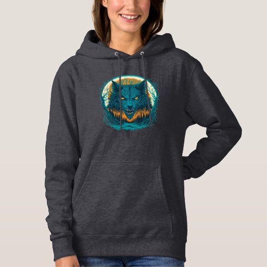 Beängstigend Werewolf Hoodie (Vorderseite)