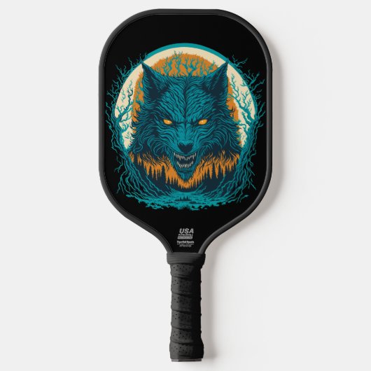 Beängstigend Werewolf Pickleball Schläger (Vorderseite)