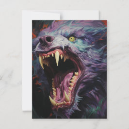 Beängstigend Werewolf Postkarte