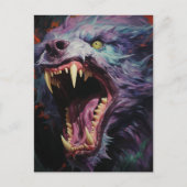 Beängstigend Werewolf Postkarte (Vorderseite)