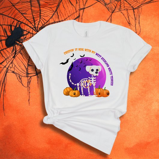 Beängstigend West Highland White Terrier Halloween T-Shirt
