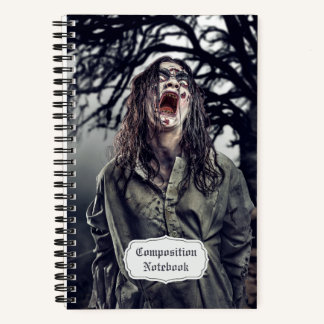 Beängstigend Zombie Horror Notizblock