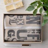 Beängstigende Alphabet-Buchstaben, die "einzigarti Seidenpapier (Geschenk)