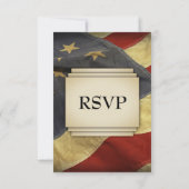 Beängstigende amerikanische Flag-UAWG mit Entree C RSVP Karte (Rückseite)