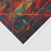 Beängstigende amerikanische Flagge mit Neon Decoup Seidenpapier (Ausschnitt)