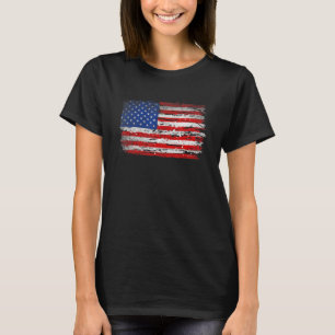 Beängstigende amerikanische Flagge Patriotic Ameri T-Shirt