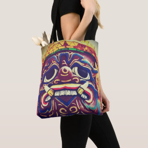 BEÄNGSTIGENDE ASIAN MASK Furcht erregende Spooky L Tasche