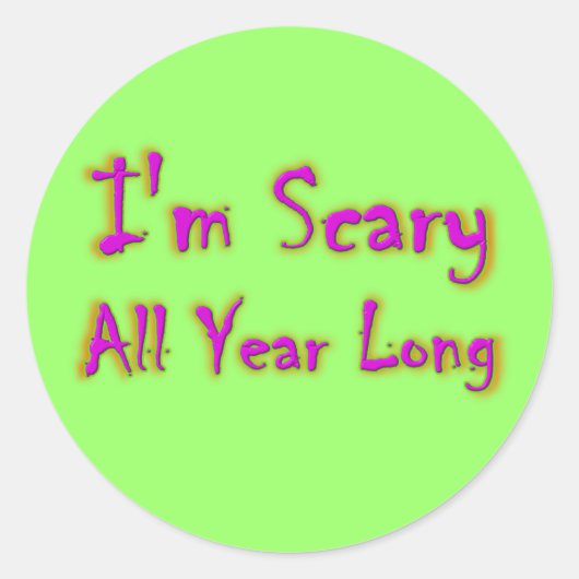 Beängstigende Aufkleber (Vorderseite)