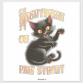 Beängstigende Augen: Ein Albtraum auf der Hallowee Aufkleber (Blatt)