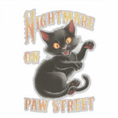 Beängstigende Augen: Ein Albtraum auf der Hallowee Aufkleber (Vorderseite)