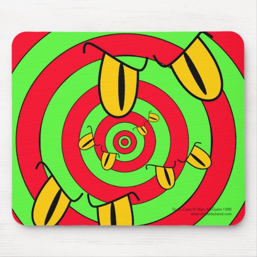 Beängstigende Augen Mousepad (Vorne)