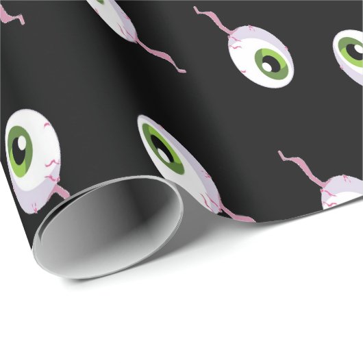 Beängstigende Augenbrauen schwarz Geschenkpapier (Rolleneckpunkt)