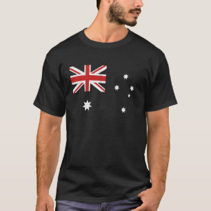 Beängstigende australische Flagge Patriotisch aust T-Shirt