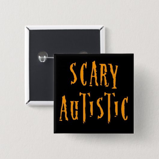 Beängstigende autistische Knöpfe Button (Vorne & Hinten)