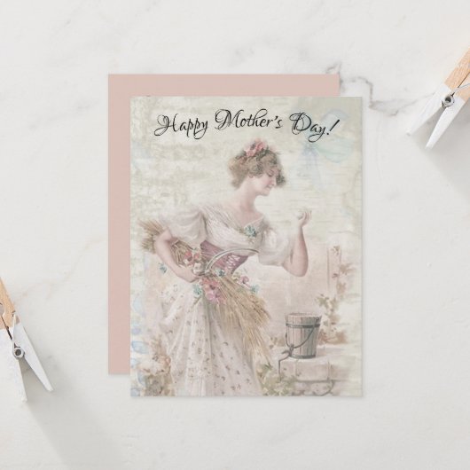 Beängstigende Blume der Vintagen Ansammlung (Vorderseite/Rückseite Beispiel)