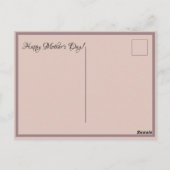 Beängstigende Blume der Vintagen Ansammlung Postkarte (Rückseite)