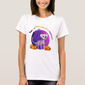 Beängstigende Border Collie Full Moon Halloween T  T-Shirt (Vorderseite)