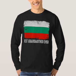Beängstigende bulgarische Flagge Beste Großmutter T-Shirt
