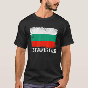Beängstigende bulgarische Flagge Beste Tante je Pa T-Shirt