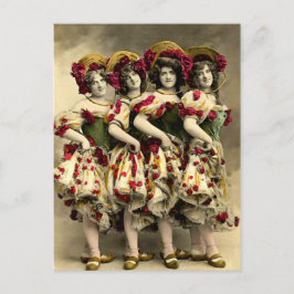 Beängstigende Cancan Dancers Postkarte