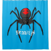 Beängstigende Cartoon-Abbildung Duschvorhang (Vorderseite)