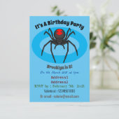 Beängstigende Cartoon-Abbildung Einladung (Stehend Vorderseite)