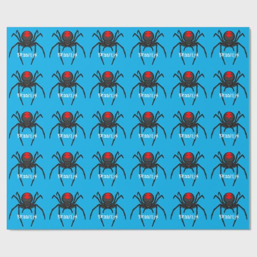 Beängstigende Cartoon-Abbildung Geschenkpapier (Flach)