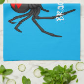 Beängstigende Cartoon-Abbildung Geschirrtuch (Gefaltet)