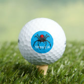 Beängstigende Cartoon-Abbildung Golfball (Insitu T-Shirt)