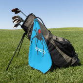 Beängstigende Cartoon-Abbildung Golfhandtuch (Gras)