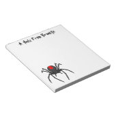 Beängstigende Cartoon-Abbildung Notizblock (angewinkelt)