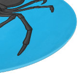 Beängstigende Cartoon-Abbildung Schneidebrett (Ecke)