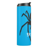 Beängstigende Cartoon-Abbildung Thermosbecher (Nach links gedreht)