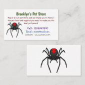 Beängstigende Cartoon-Abbildung Visitenkarte (Vorne/Hinten)