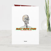 BEÄNGSTIGENDE CHRISTMAS FEIERTAGSKARTE (Rückseite)