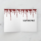 BEÄNGSTIGENDE CHRISTMAS FEIERTAGSKARTE (Innenseite)