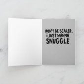 BEÄNGSTIGENDE CLOWFUNNY BIRTHDAY SNUGGLE Grußkarte Karte (Innenseite)