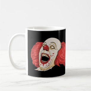 BEÄNGSTIGENDE Clown-Gesicht Kaffee-Tasse Kaffeetasse