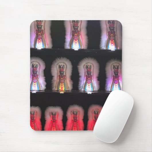 Beängstigende Clowns Boardwalk Arcade Spielfoto Mousepad (Mit Mouse)