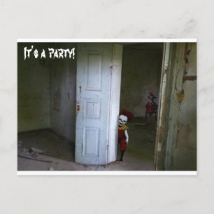 Beängstigende Clowns Einladung Postkarte