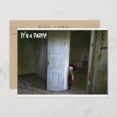 Beängstigende Clowns Einladung Postkarte (Vorne/Hinten)