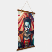 Beängstigende Clowns Scroll Set Wandteppich Mit Holzrahmen (Gewinkelt)